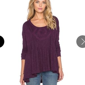 Free People African Violet New Hope Top